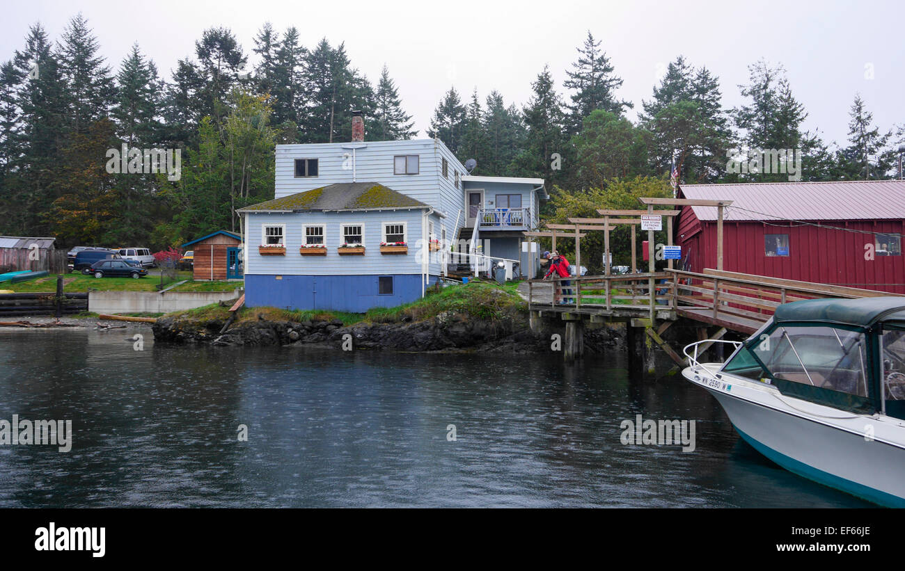 Shaw Island, Harbor, store,San Juan Islands, Puget Sound, Washington