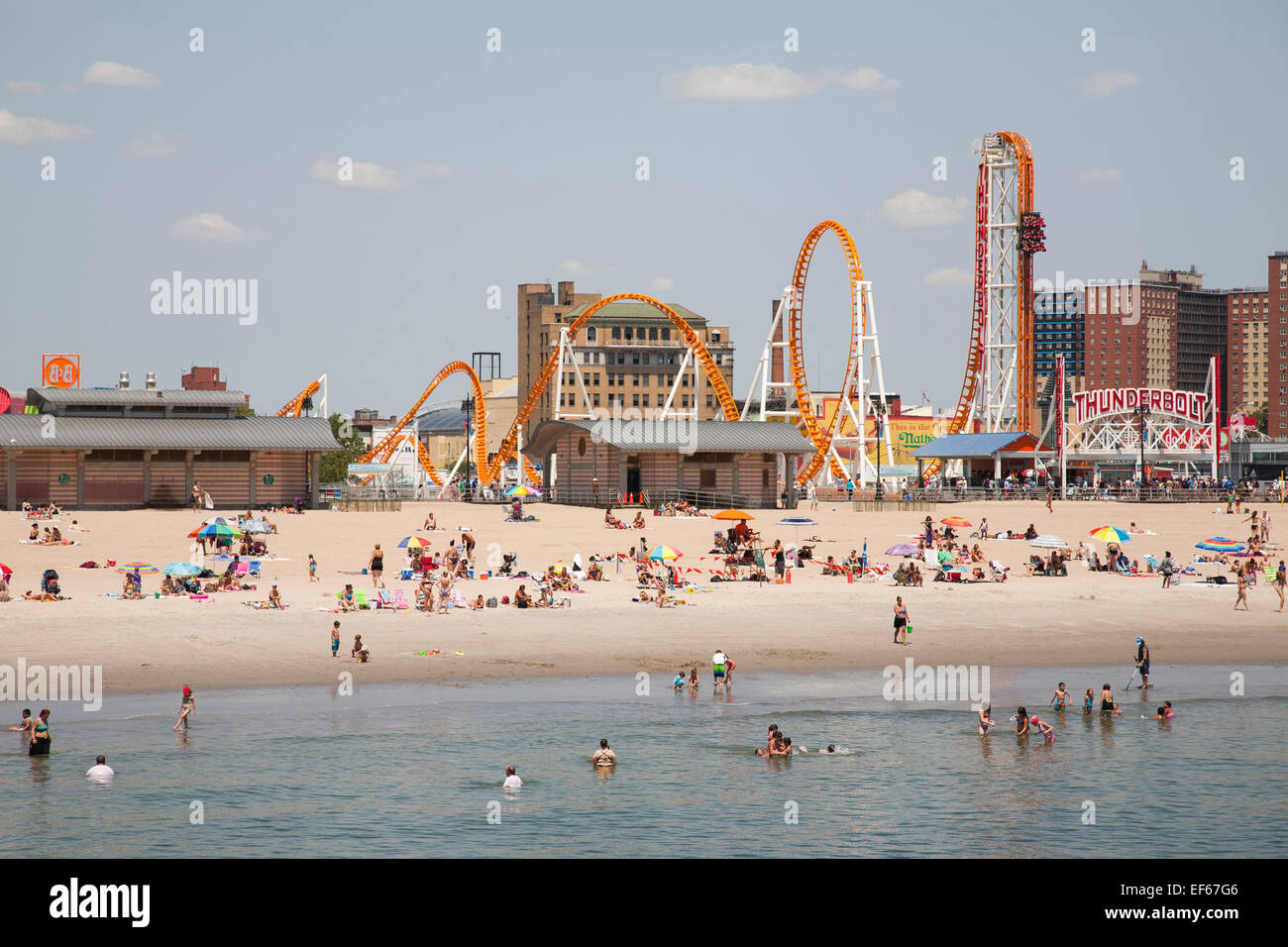 beach and amusement park, Coney Island, New York, USA, America Stock Photo