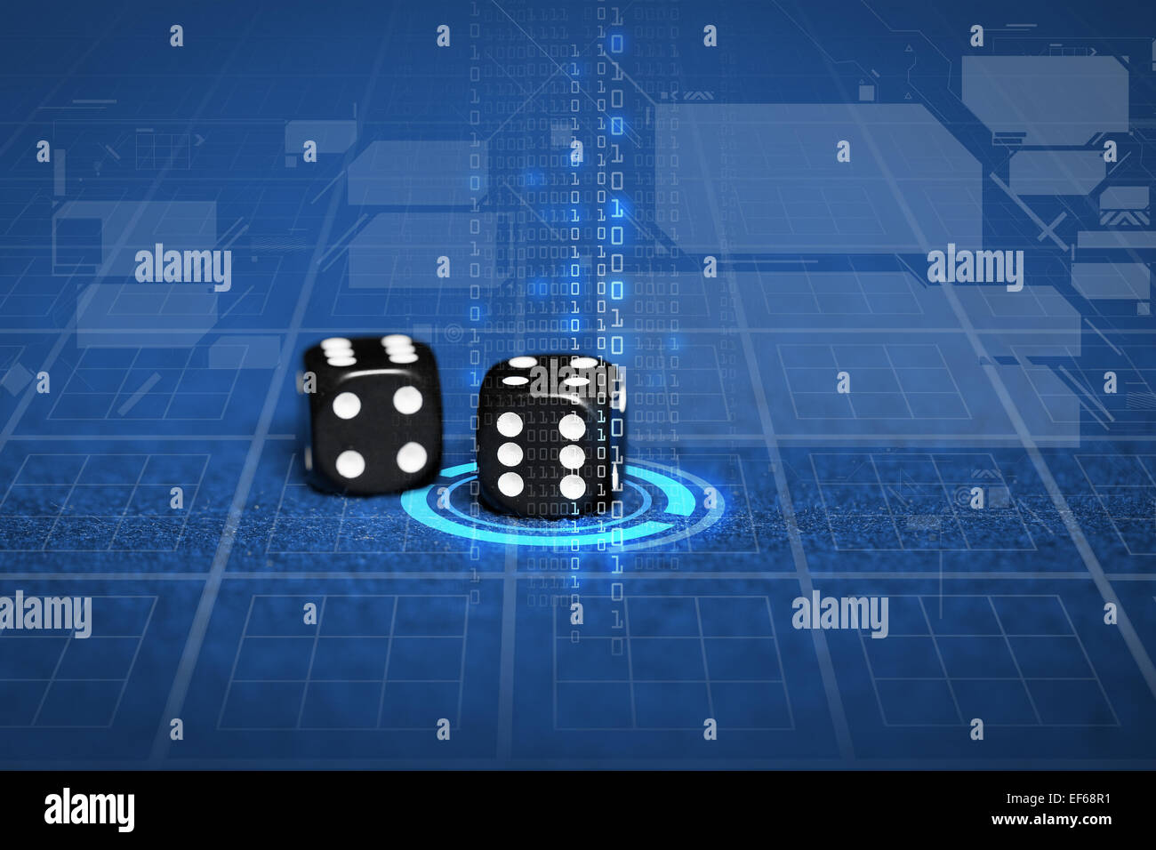 Dice on table black hi-res stock photography and images - Alamy