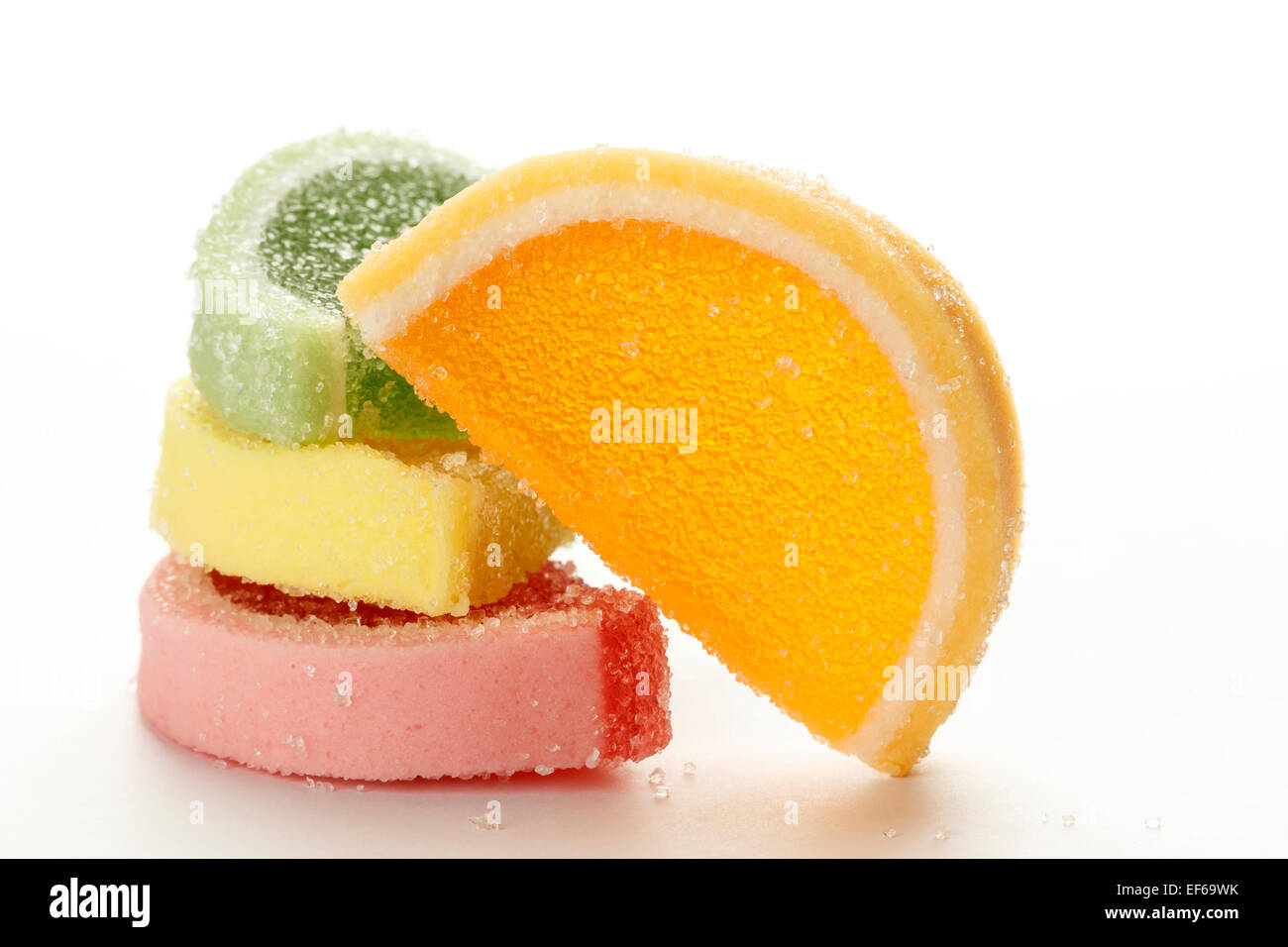Colorful jelly candies Stock Photo