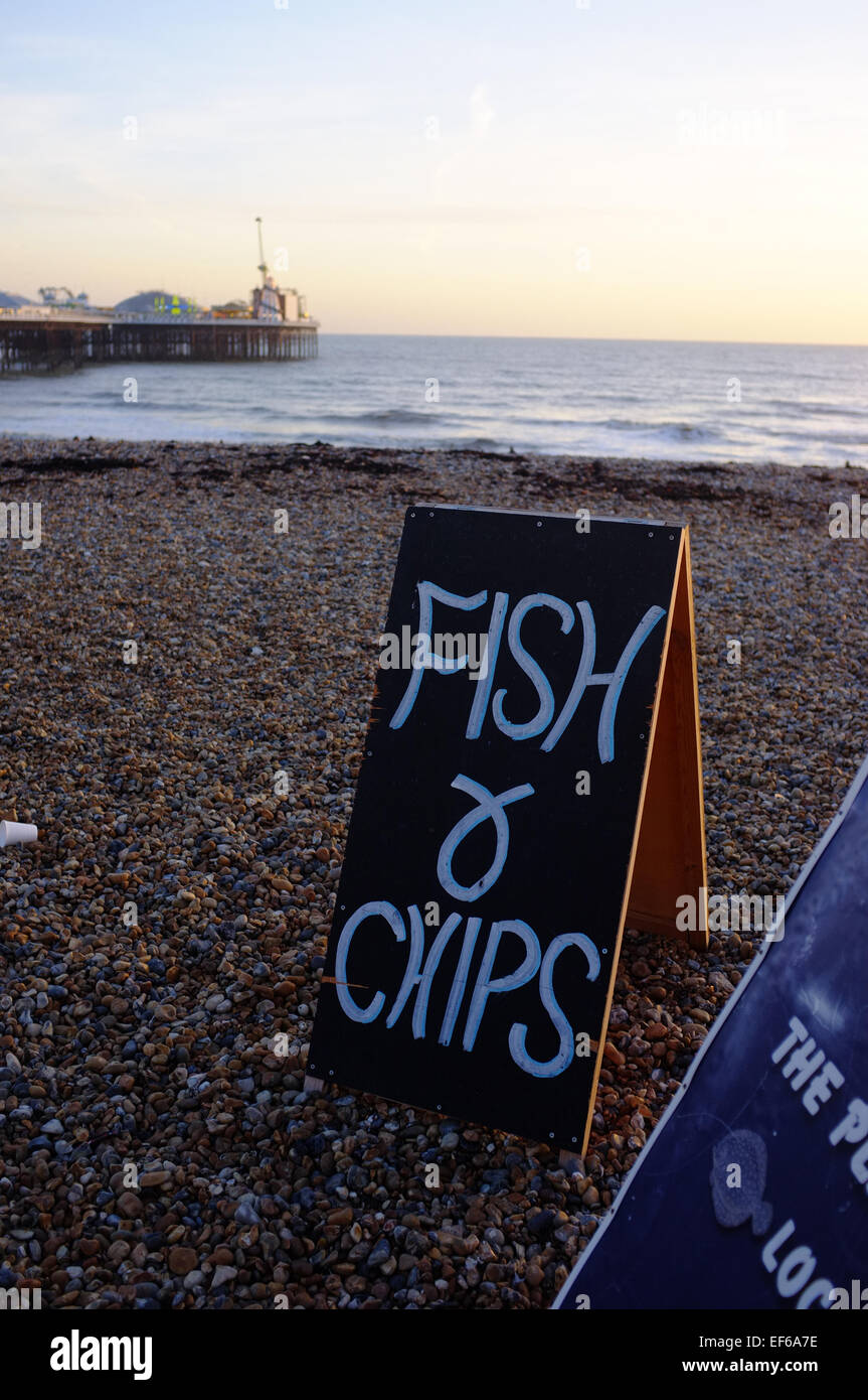 Beach fish and chips board hires stock photography and images Alamy