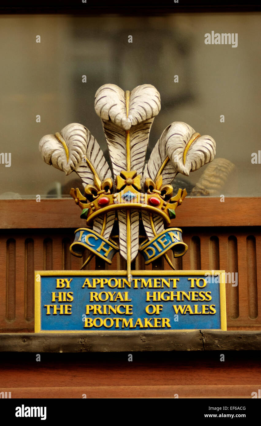 royal warrant St James London Lobb's London Stock Photo