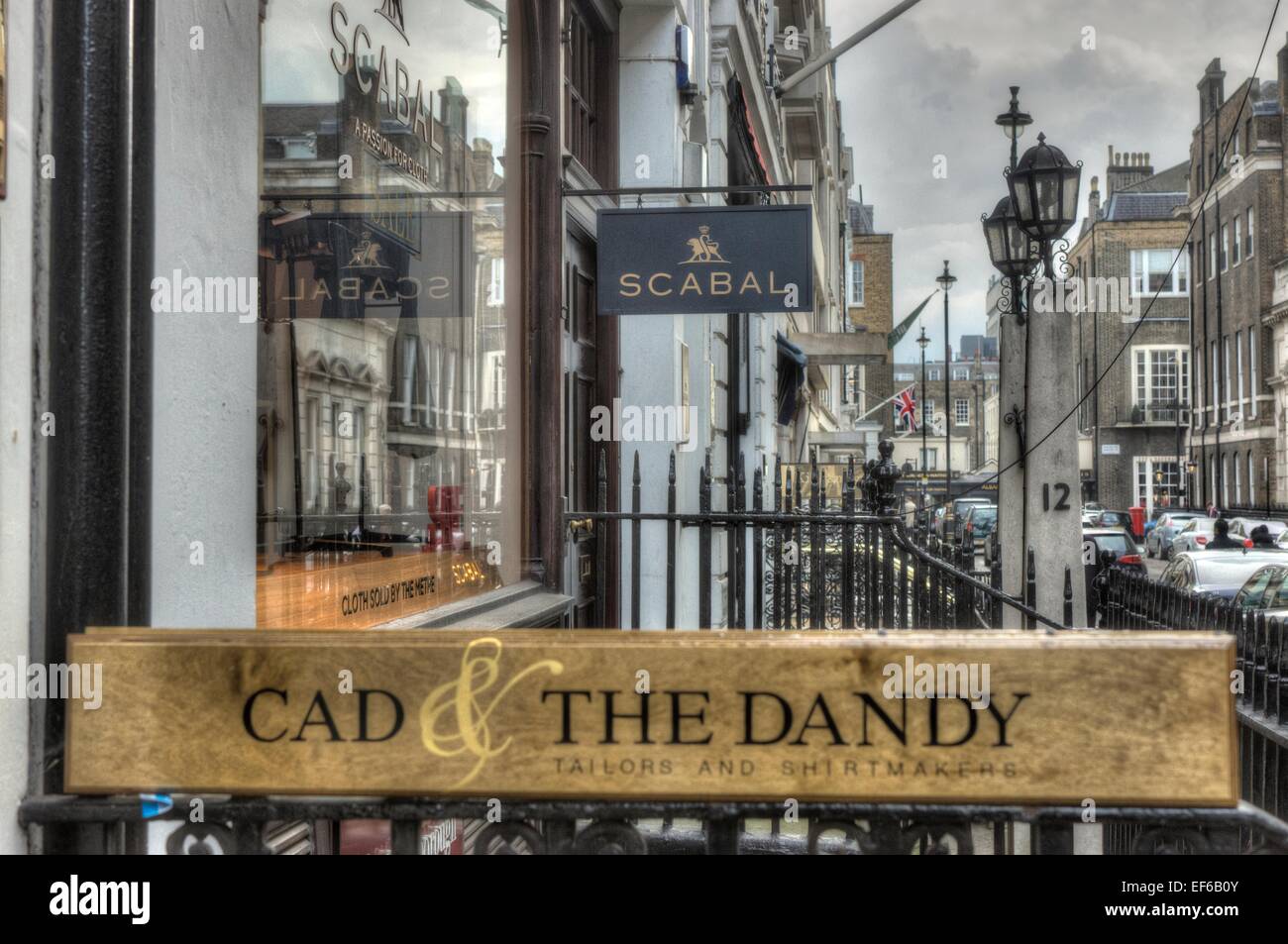 Cad the Dandy Tailor  Savile Row London Stock Photo