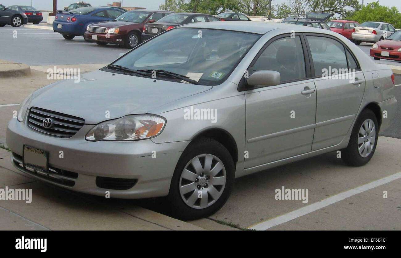 2003 2004 Toyota Corolla Stock Photo Alamy