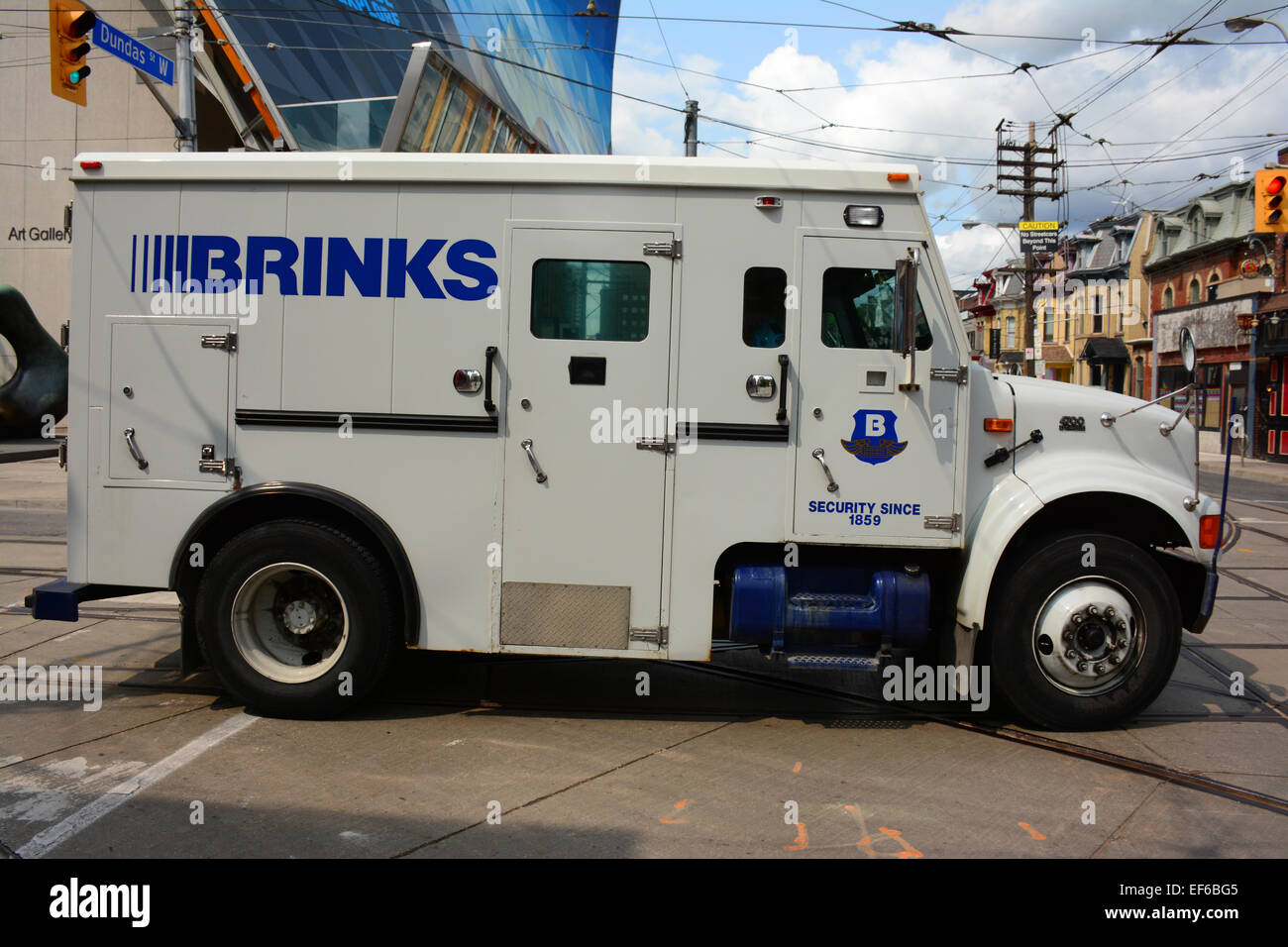 Brinks truck Stock Photo