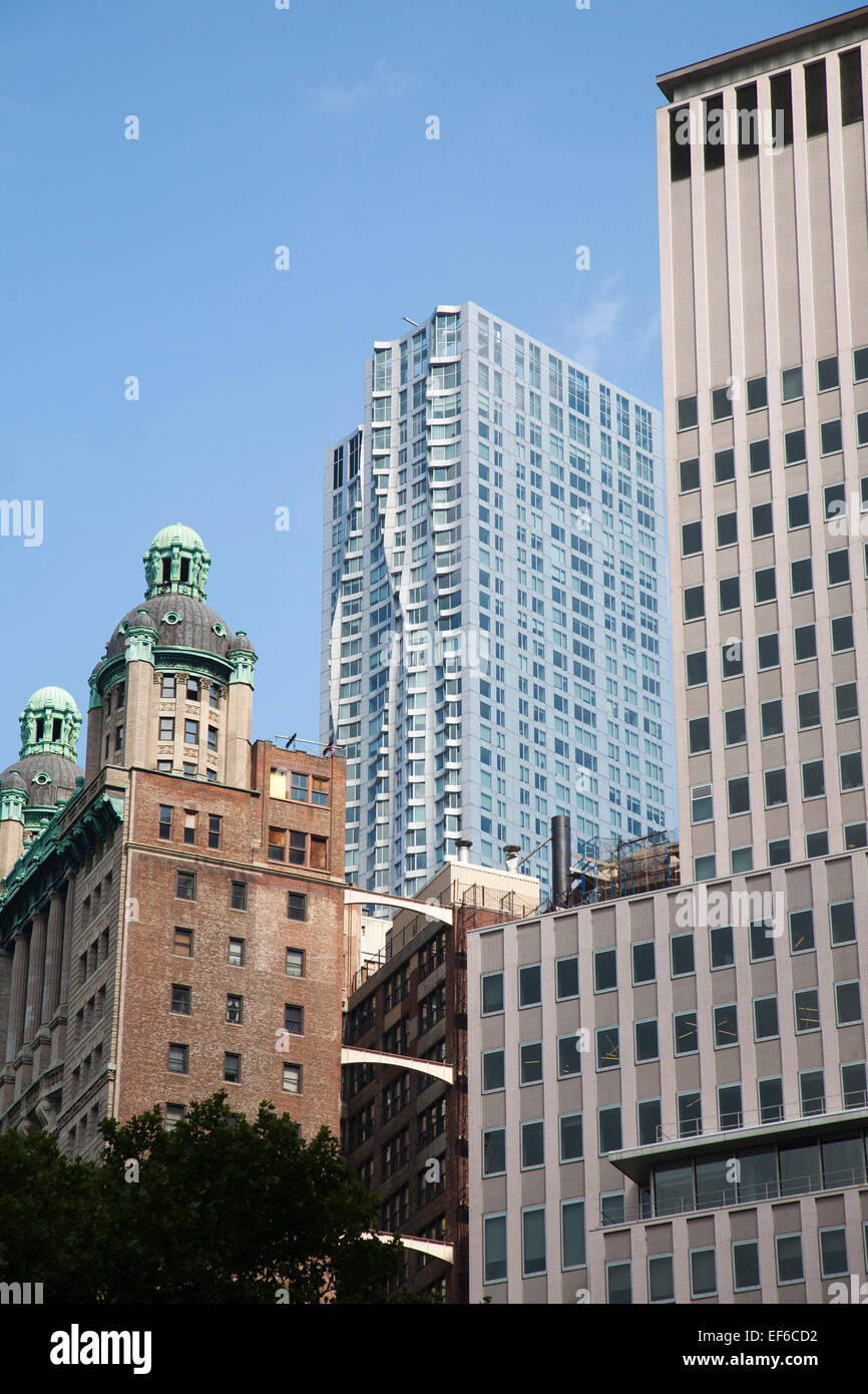 Row of skyscrapers new york hi-res stock photography and images - Alamy
