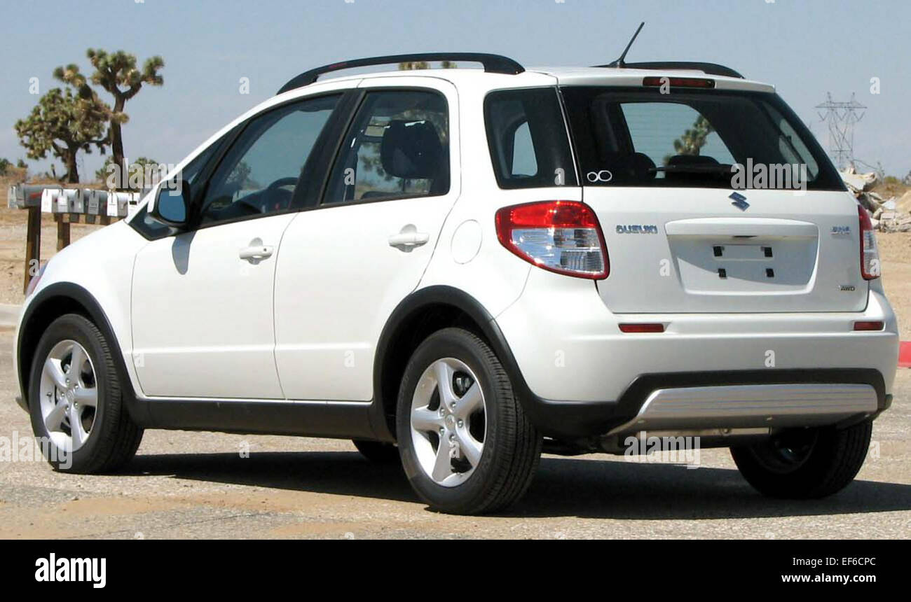 2008 Suzuki SX4    NHTSA rear Stock Photo