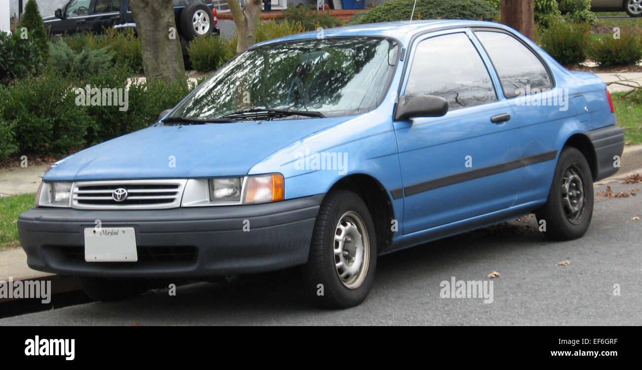 The 4th-generation Toyota Tercel coupe, produced in the 1990s, is a ...