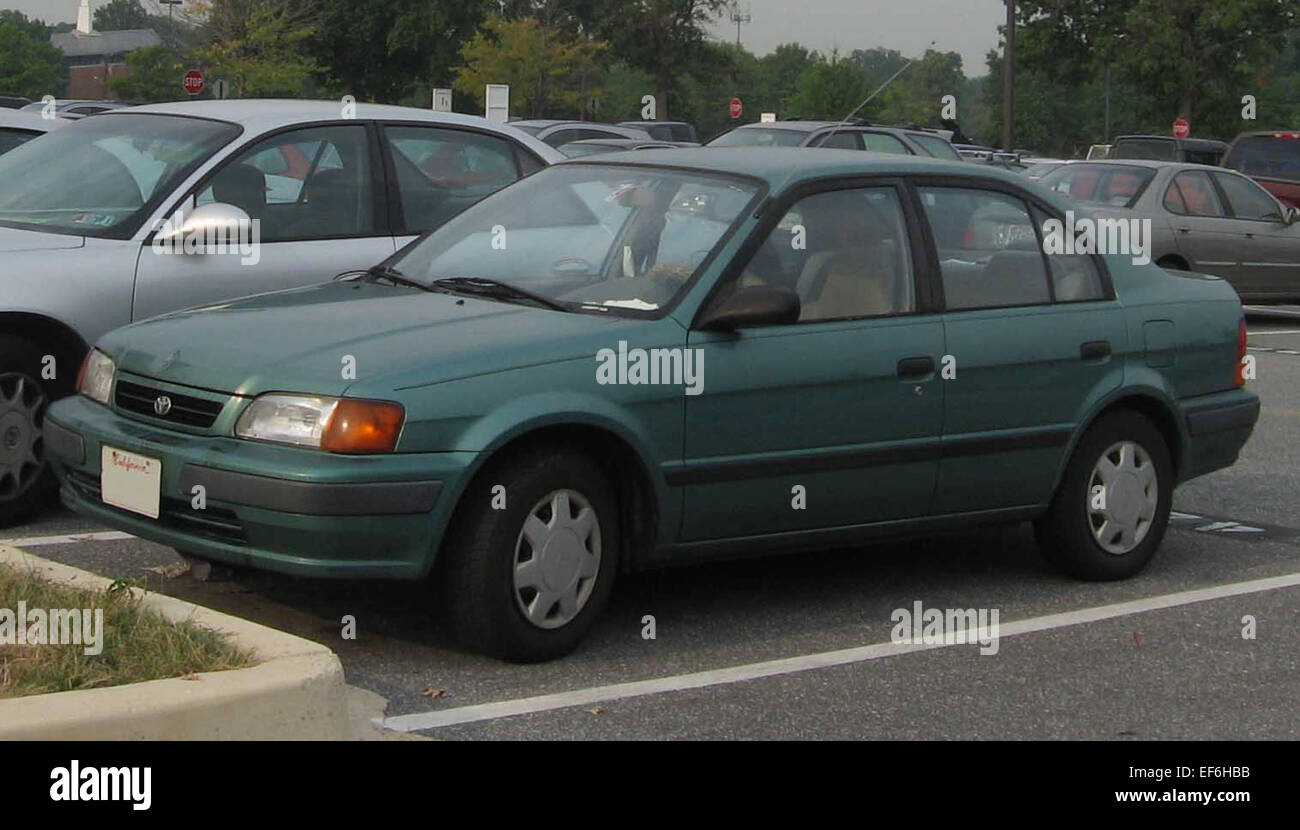 The 1995-1999 Toyota Tercel sedan is a subcompact car known for its ...