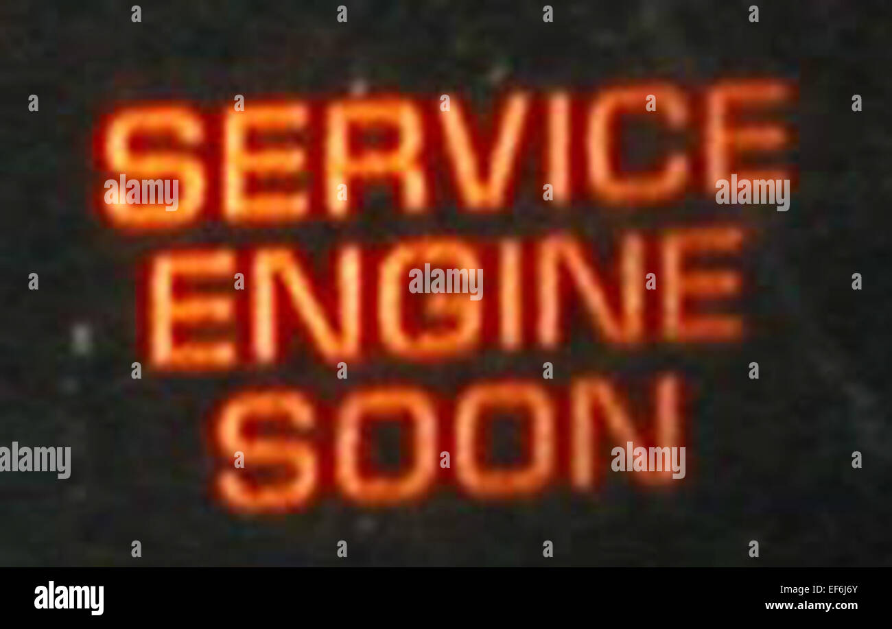 Check Engine Light Stock Photo Alamy