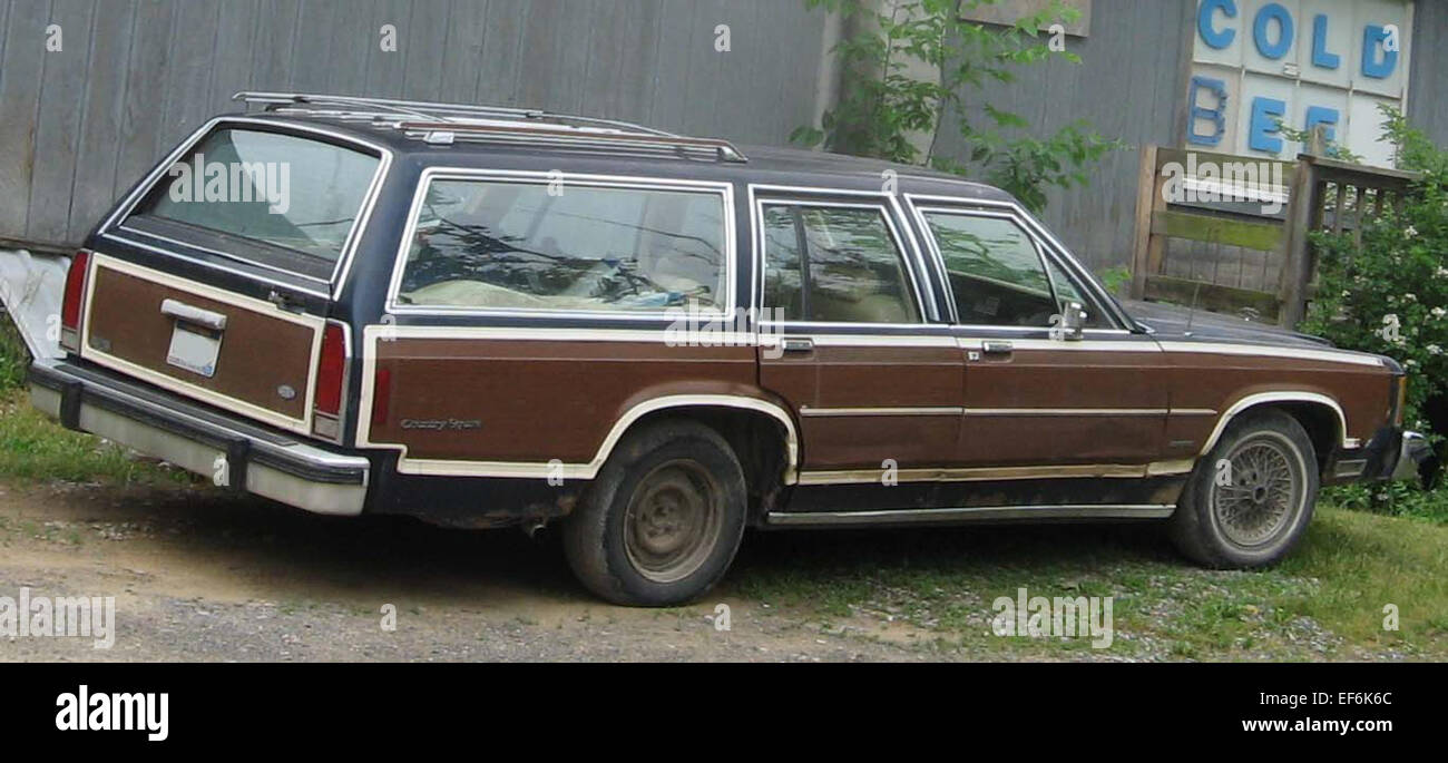 Ford Country Squire rear Stock Photo