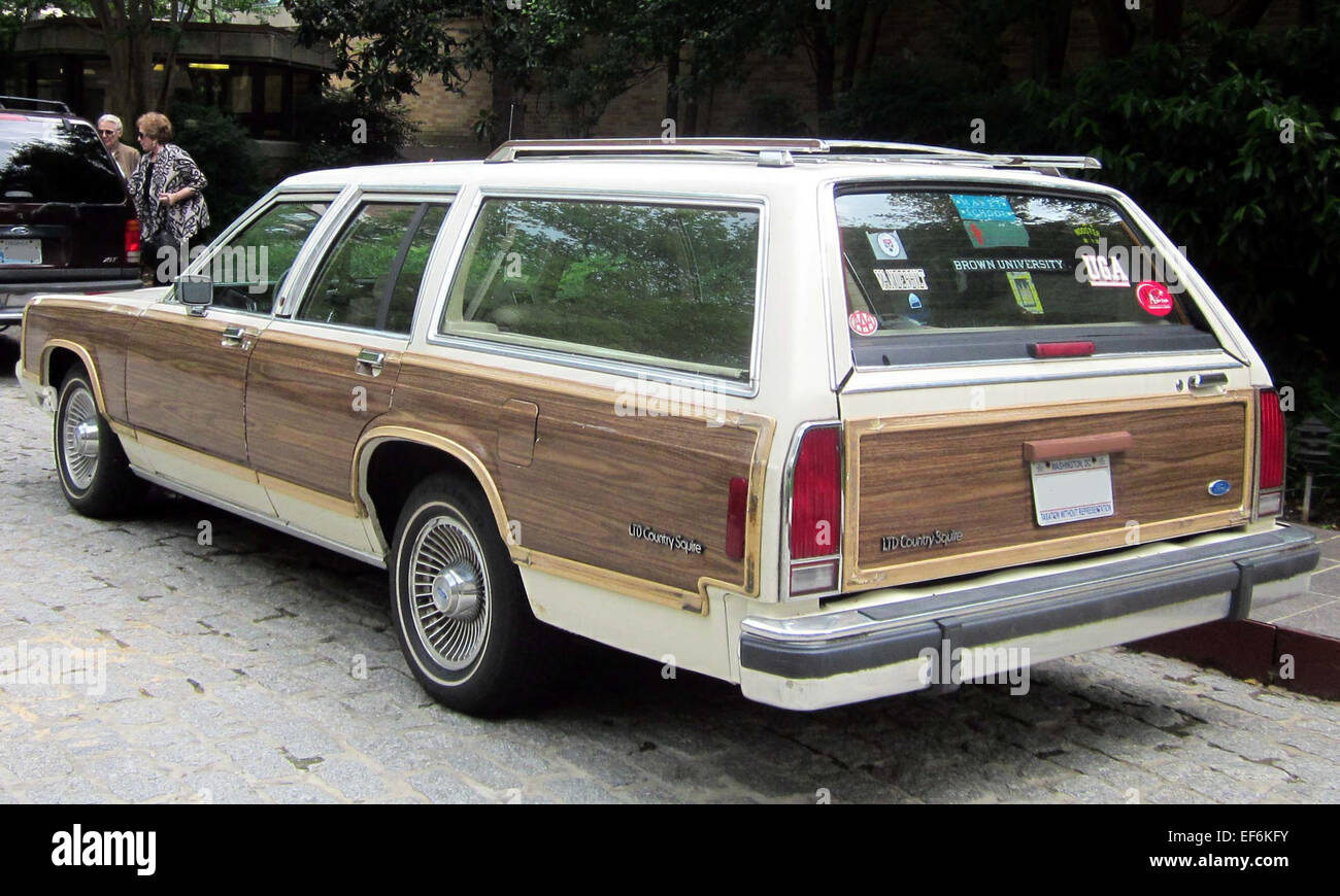 Ford LTD Country Squire    05 23 2012 rear Stock Photo