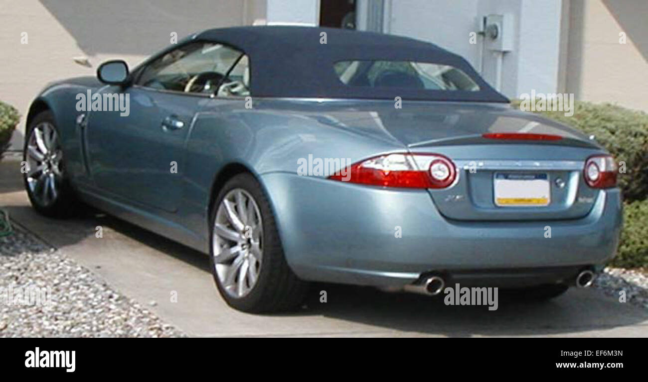 The Jaguar XK8 is a luxury sports car known for its elegant design, powerful V8 engine, and high-end features. Offering a refined driving experience, it combines performance with style, making it a sought-after choice for enthusiasts of classic British sports cars. Stock Photo