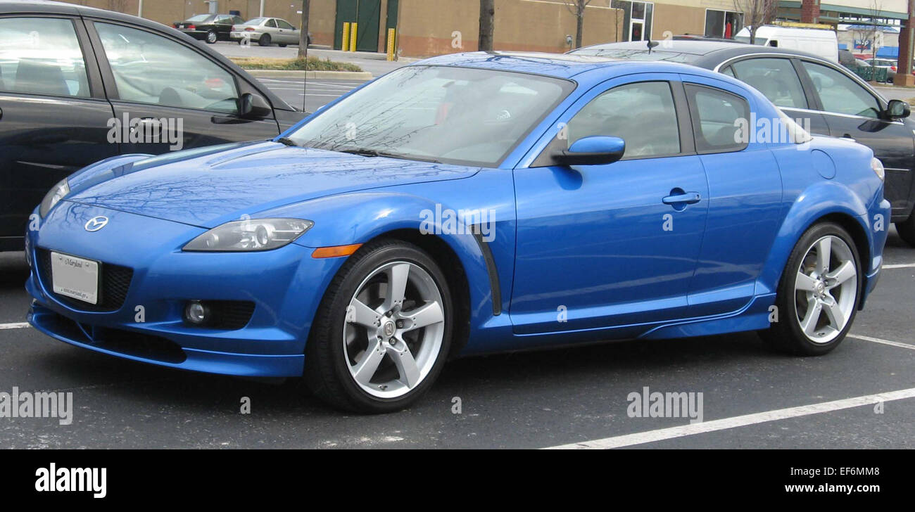 mazda rx8 custom blue