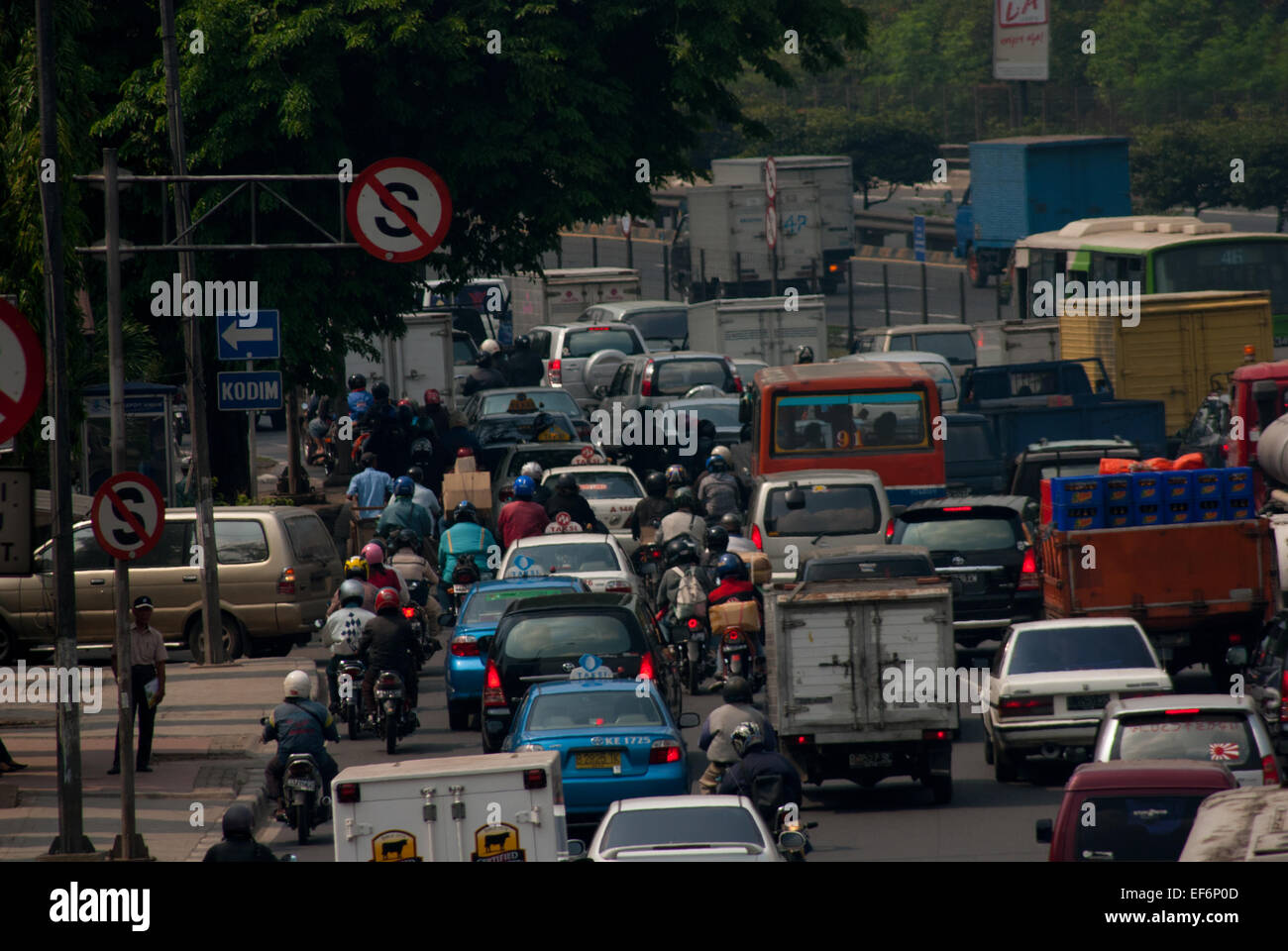Road traffic in Jakarta, Indonesia Stock Photo Alamy