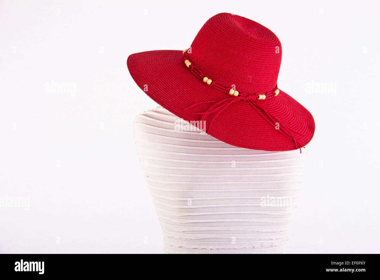 red summer hat