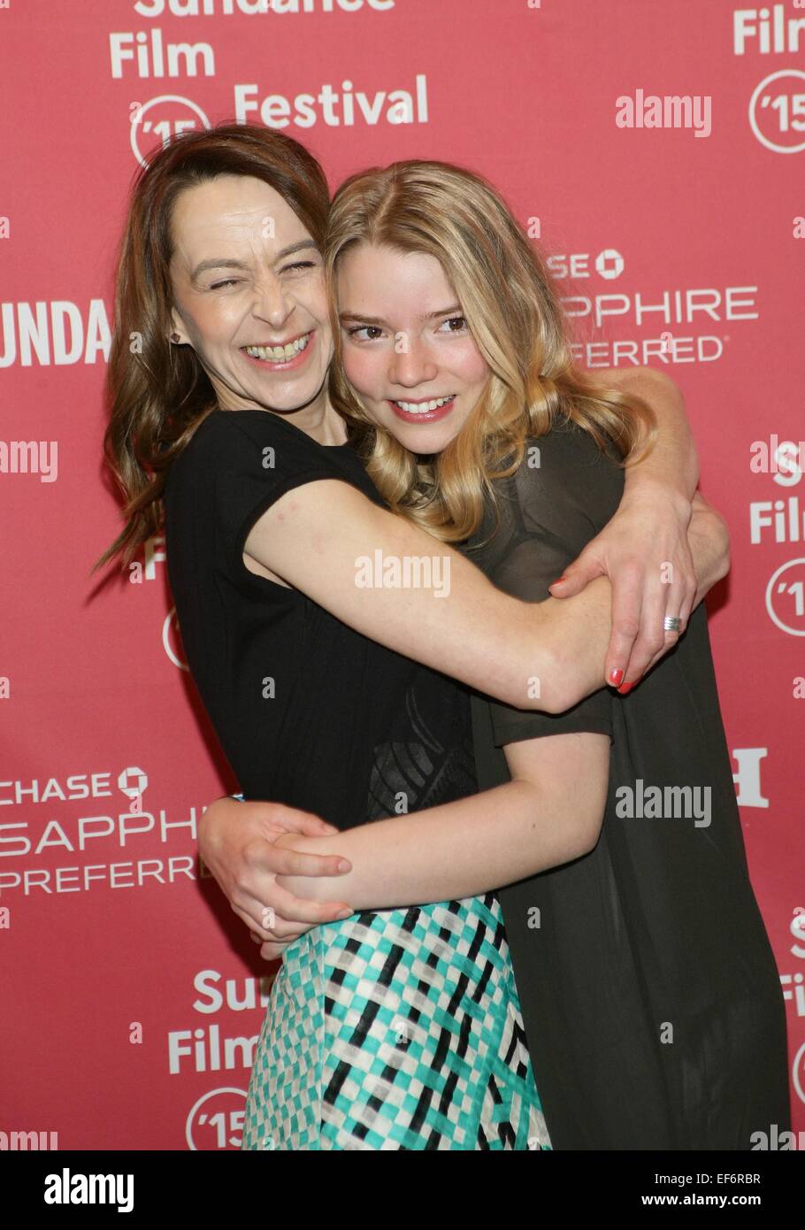 Park City, UT, USA. 27th Jan, 2015. Kate Dickie, Anya Taylor-Joy at arrivals for THE WITCH Premiere at the 2015 Sundance Film Festival, Eccles Center, Park City, UT January 27, 2015. Credit:  James Atoa/Everett Collection/Alamy Live News Stock Photo