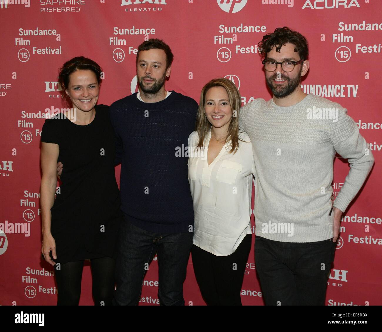 Park City, UT, USA. 27th Jan, 2015. Alexandra Johnes, Lars Knudsen, Jodi Redmond, Jay Van Hoy at arrivals for THE WITCH Premiere at the 2015 Sundance Film Festival, Eccles Center, Park City, UT January 27, 2015. Credit:  James Atoa/Everett Collection/Alamy Live News Stock Photo