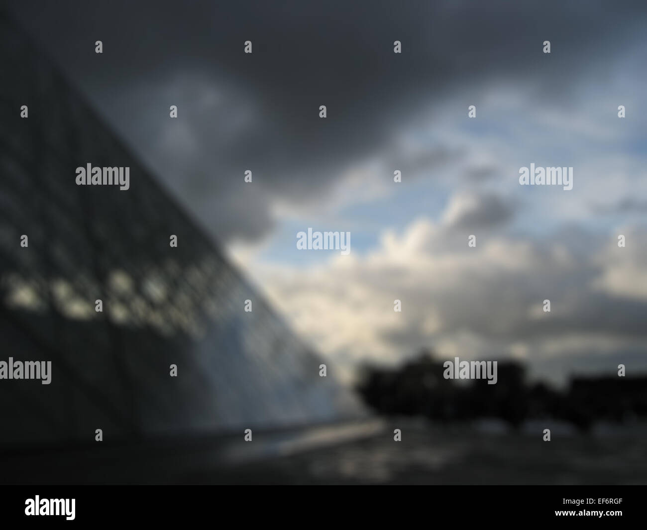 Pyramids Blured Picture unusual sight blurred the Pyramid Louvre - Paris Stock Photo - Alamy