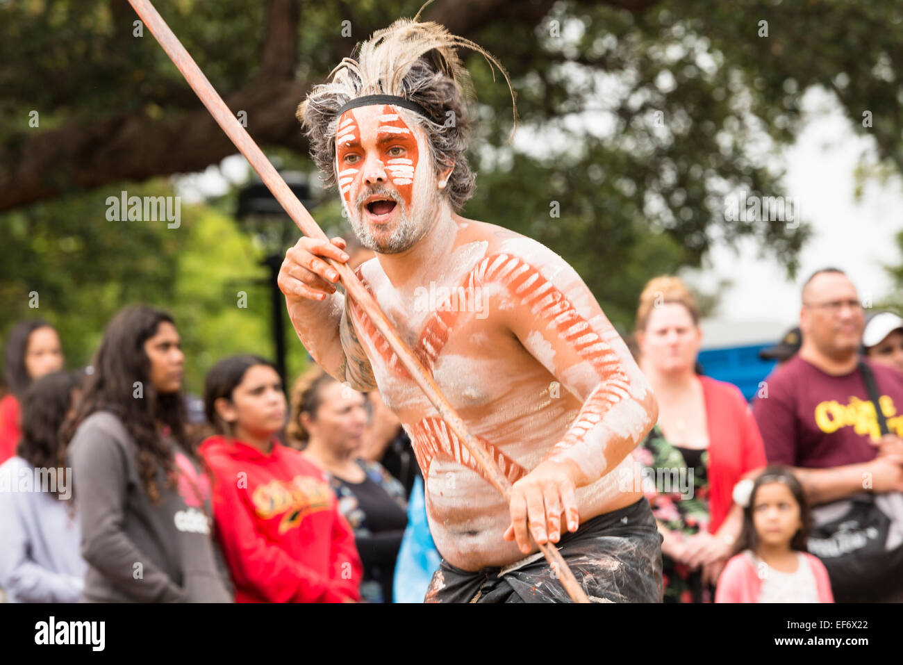 Thikkabilla Dancers, an Aboriginal dance group from the Ngemba tribe of
