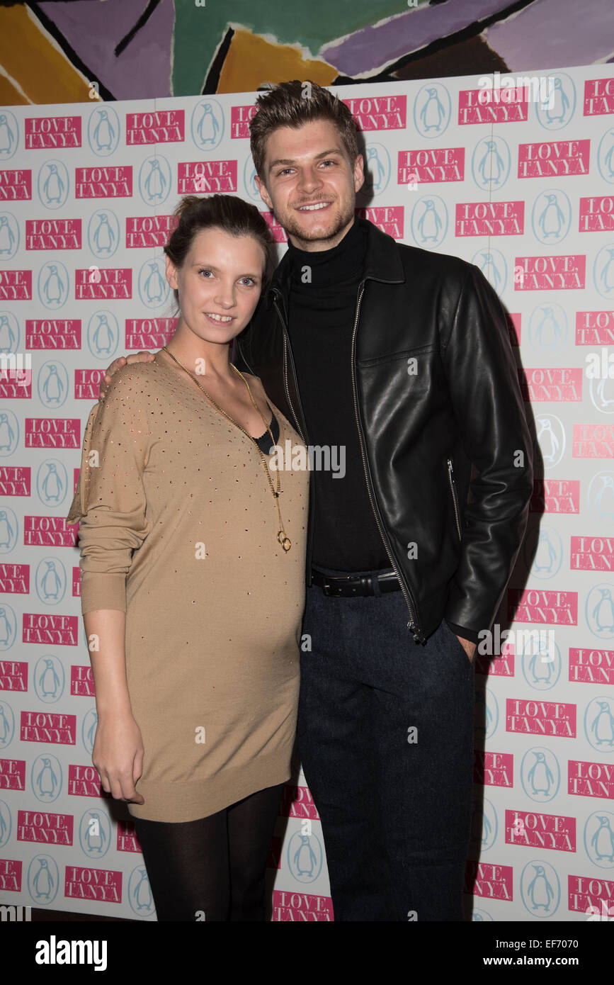 London ,UK. 27th January, 2015.  Model Ruth Crilly, Jim Chapman attends the YouTube megastar, Tanya Burr Publication of her book, Love Tanya by Penguin at Rosewood London. Credit:  See Li/Alamy Live News Stock Photo