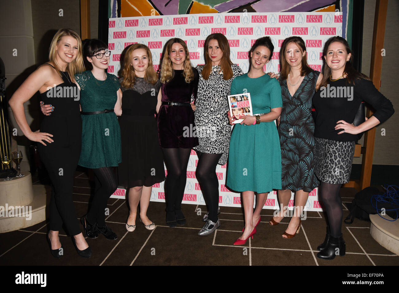 London ,UK. 27th January, 2015.  Penquin Publication  teams attends the YouTube megastar, Tanya Burr Publication of her book, Love Tanya by Penguin at Rosewood London. Credit:  See Li/Alamy Live News Stock Photo