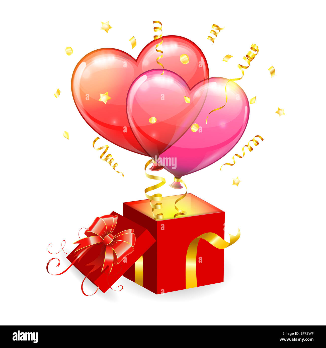 fishing softbaits in gift box of heart with bow for valentines day.  surprise for romantic fishers Stock Photo - Alamy