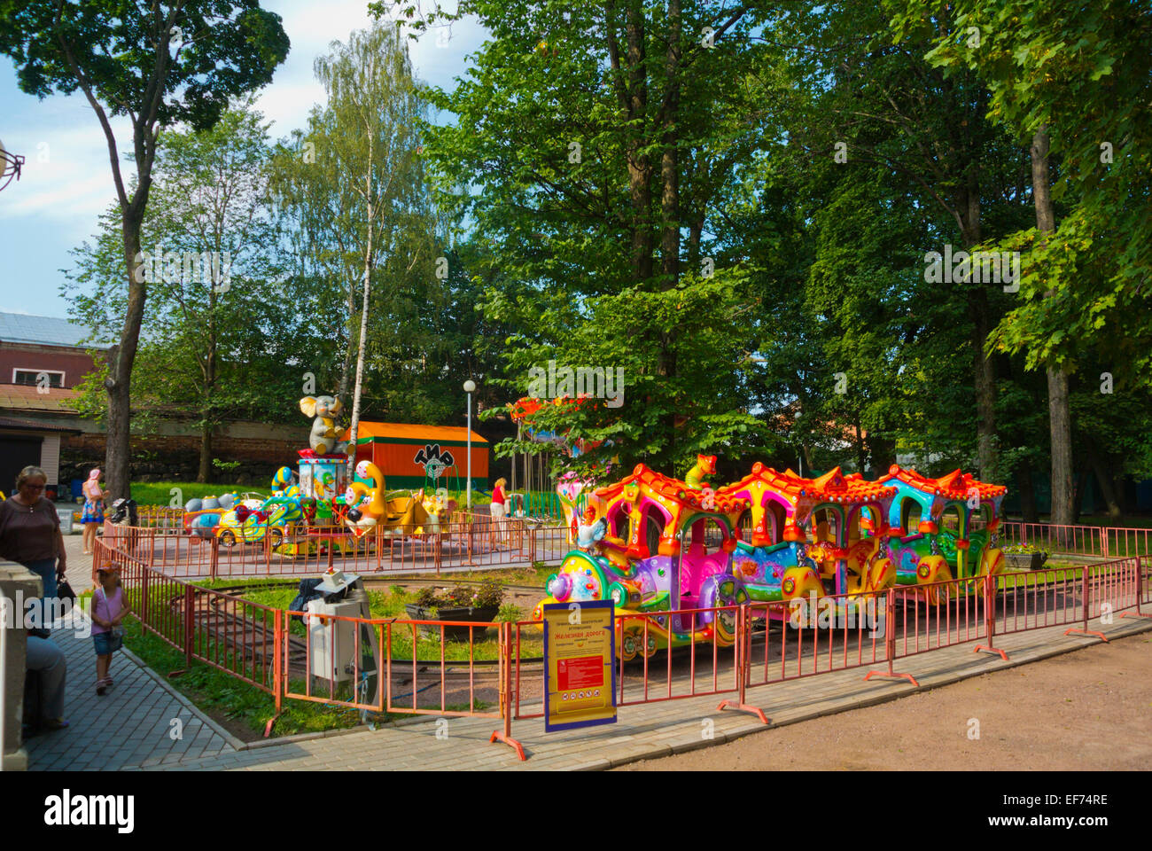 Amusement park for little children, Esplanade park, Karelia