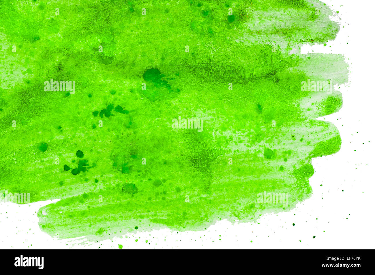 green abstract painting watercolor handmade Stock Photo - Alamy