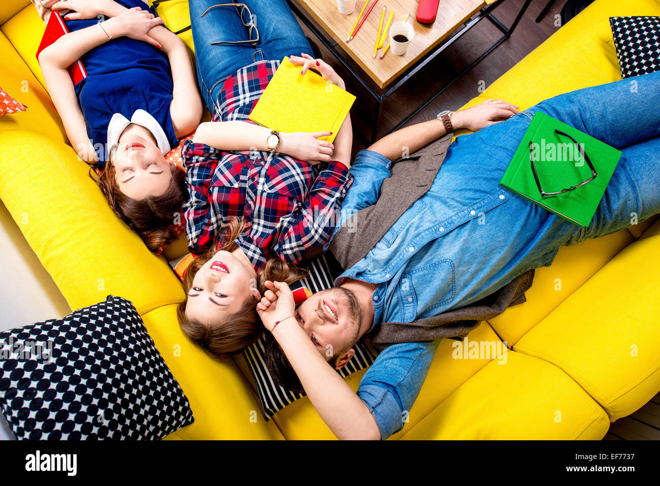 Girl sleeping on the sofa hires stock photography and images Alamy