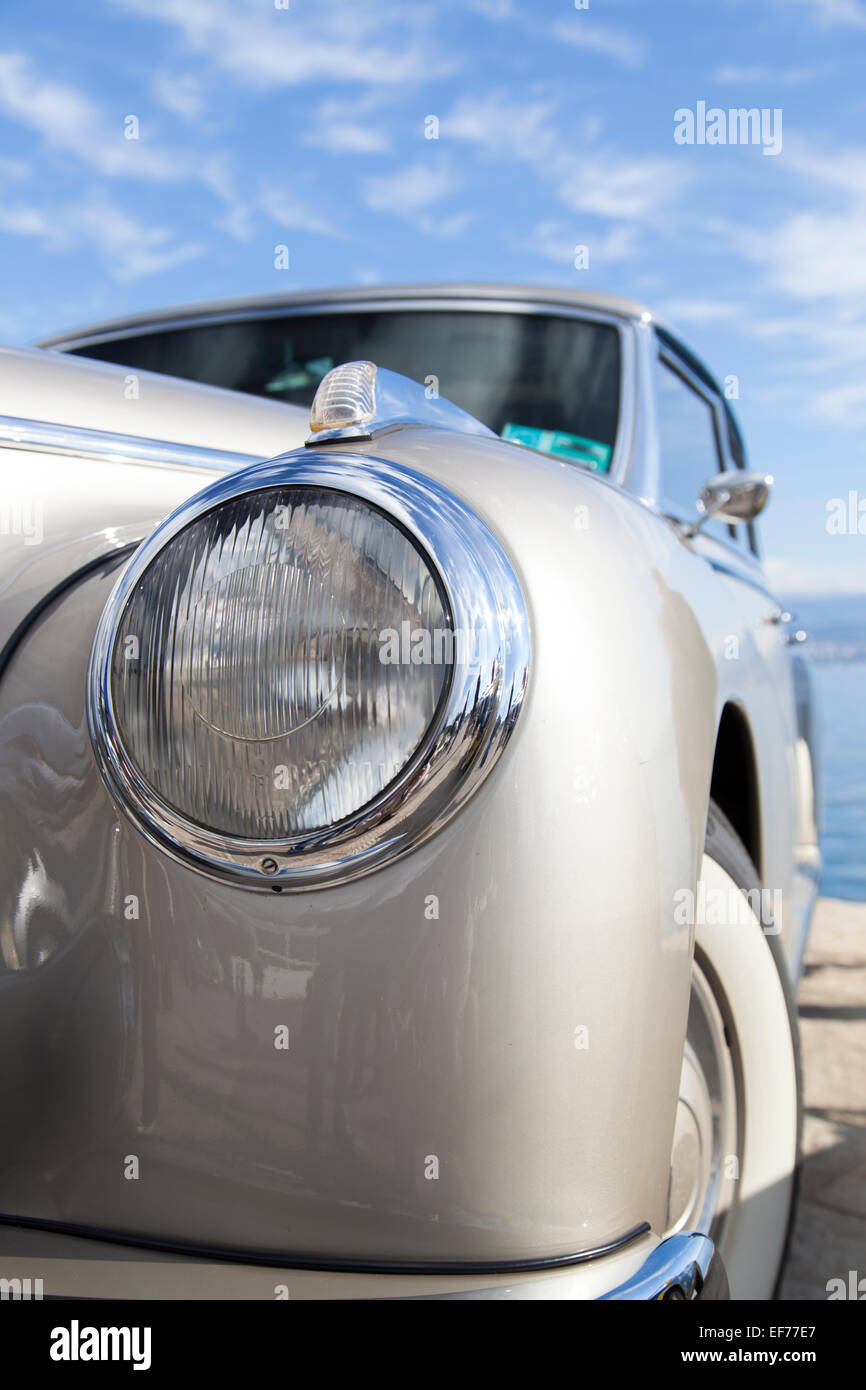 Vintage car headlights Stock Photo Alamy