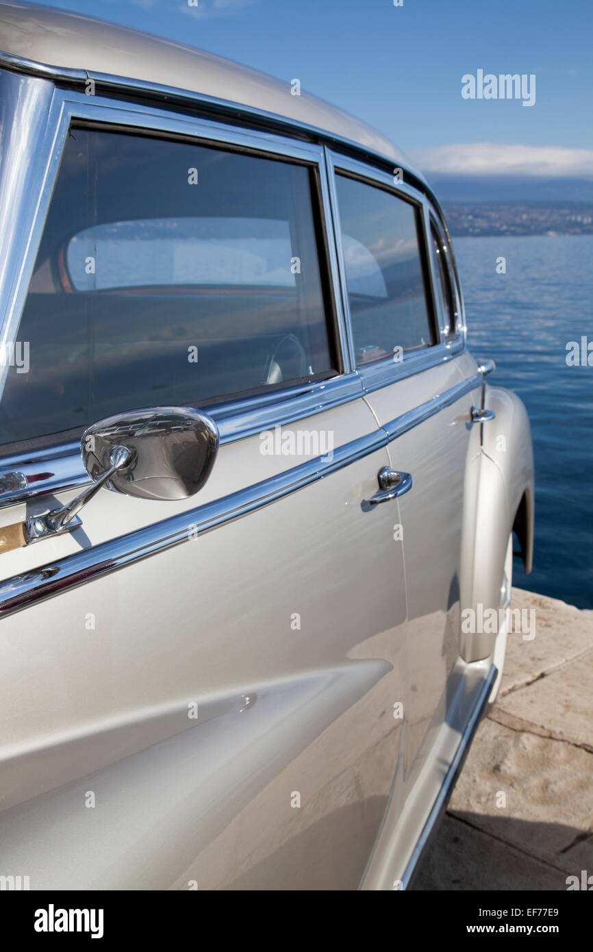 Vintage car side view details Stock Photo