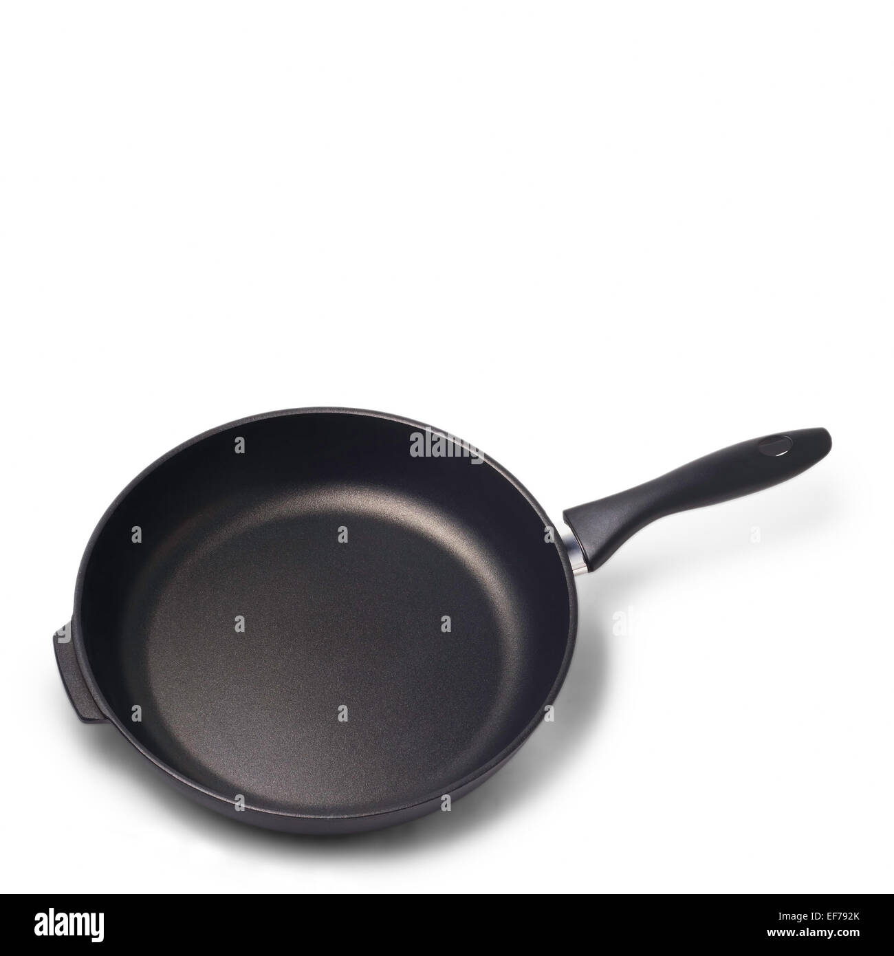 pan black kitchen isolated white background Stock Photo - Alamy