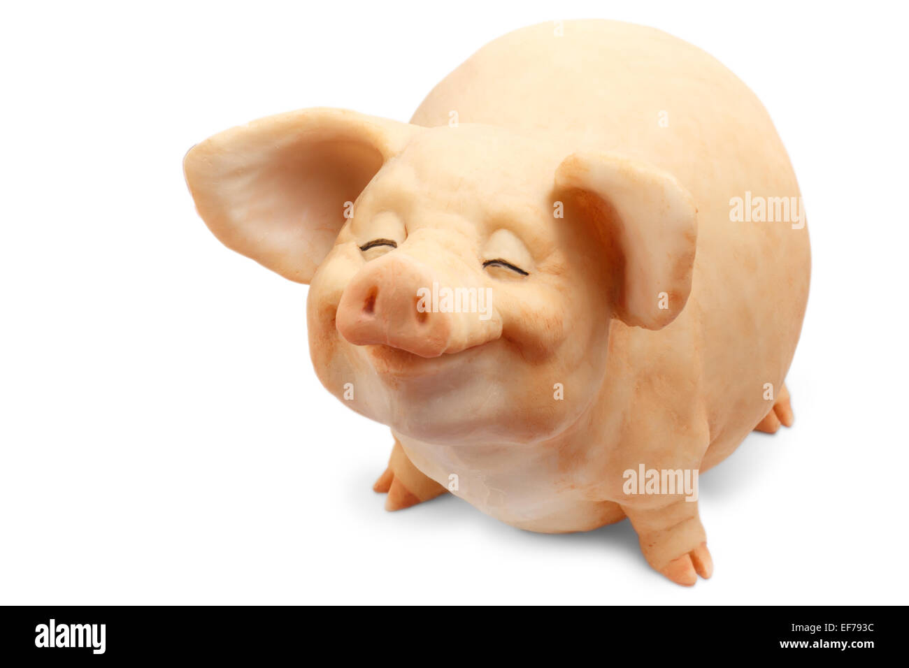 Art & Collectibles Miniature Happy Pig Figurine Vintage Pig Farm Animal