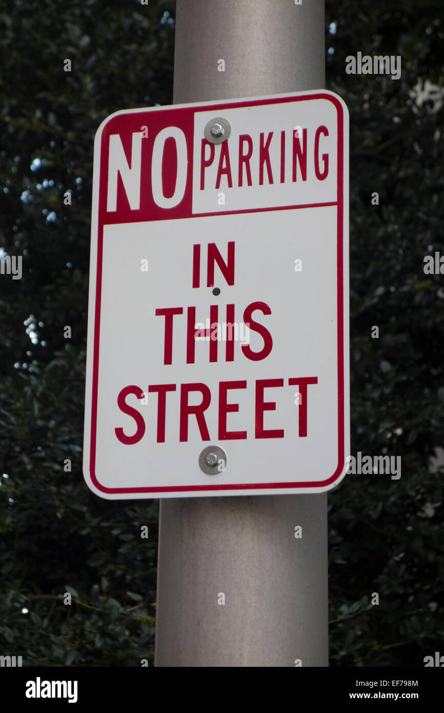 no parking in this street sign Philadelphia PA Stock Photo Alamy