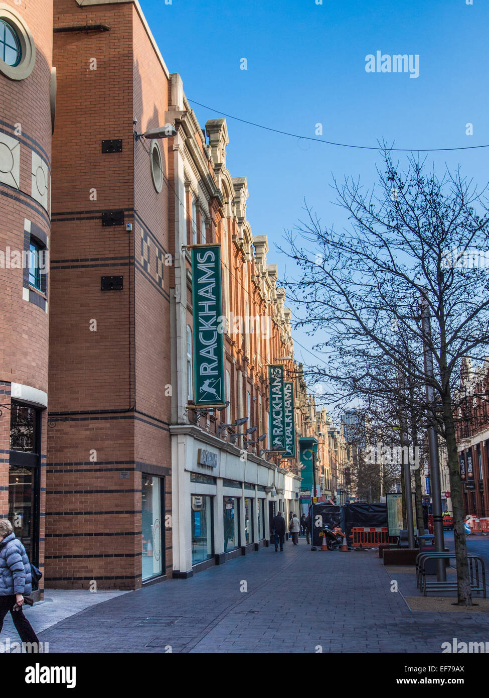 HIGHCROSS SHOPPING CENTRE, LEICESTER, ENGLAND. General view of Rackhams
