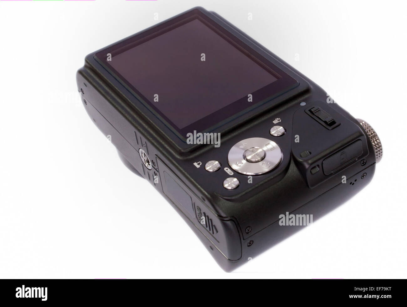 Black cifrofoj small camera isolated on white background Stock Photo ...