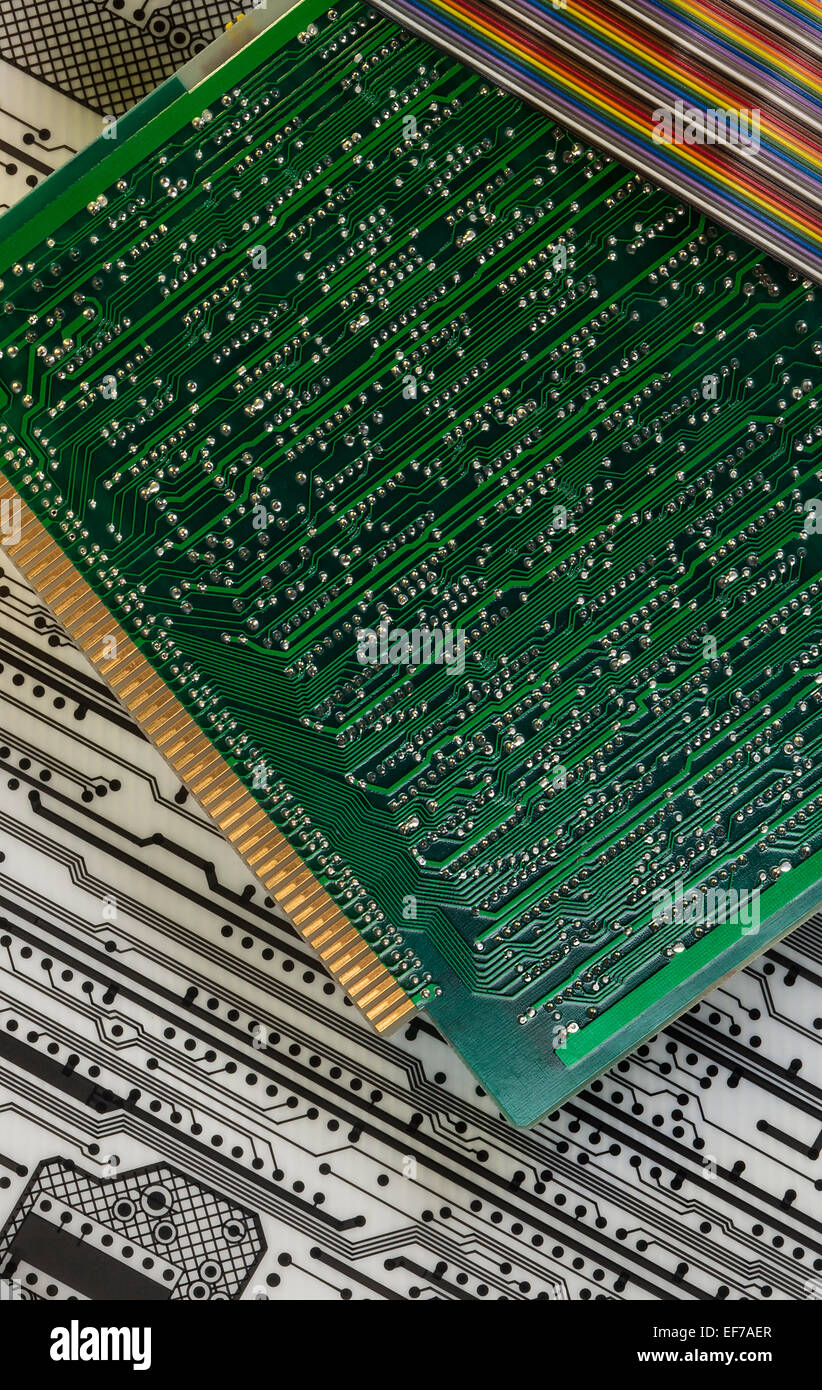 Electronics - Printed Circuit Boards Stock Photo