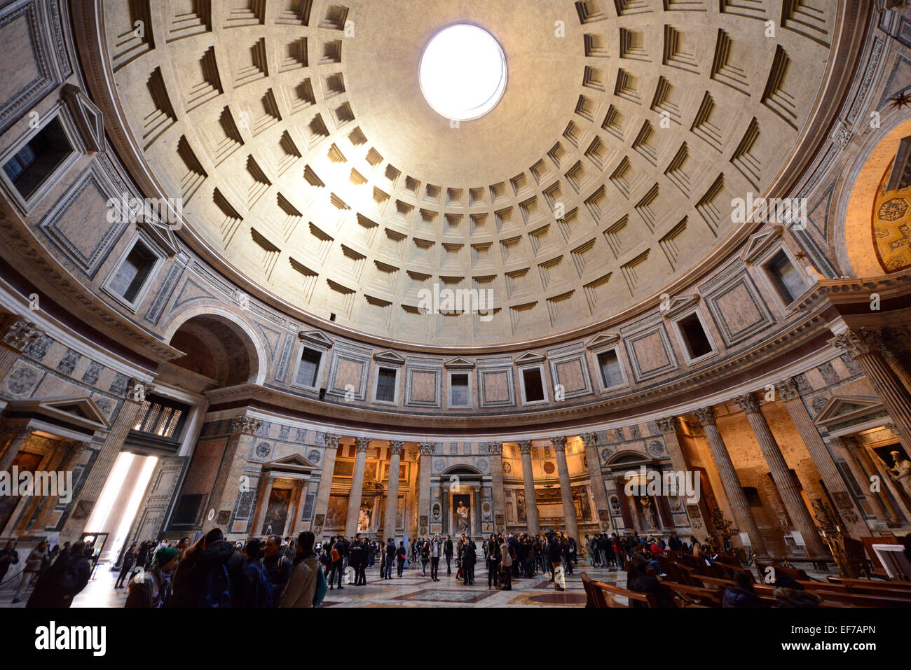 Inside the Pantheon Rome Italy Stock Photo