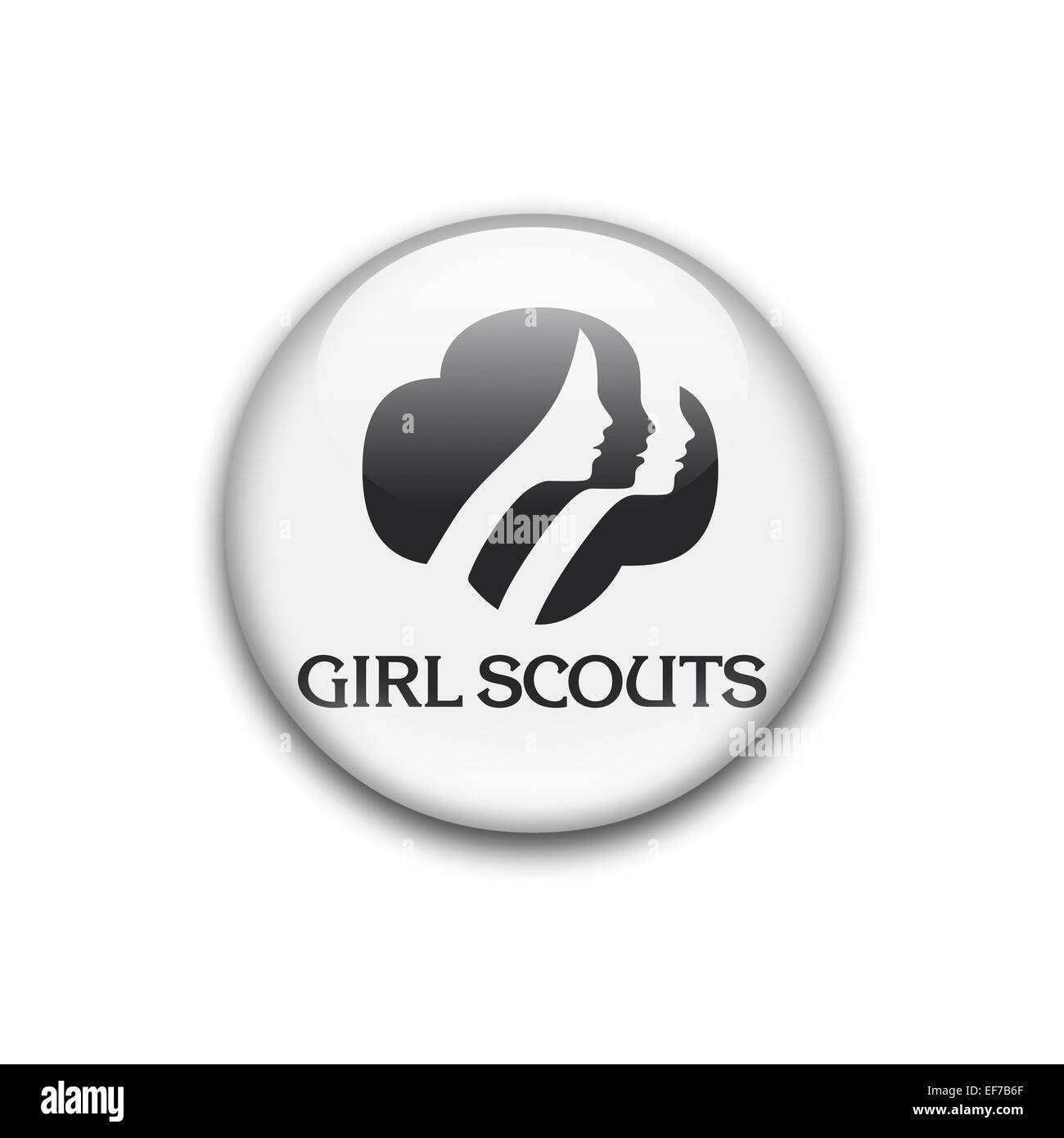 Girl Scouts logo flag icon emblem Stock Photo Alamy