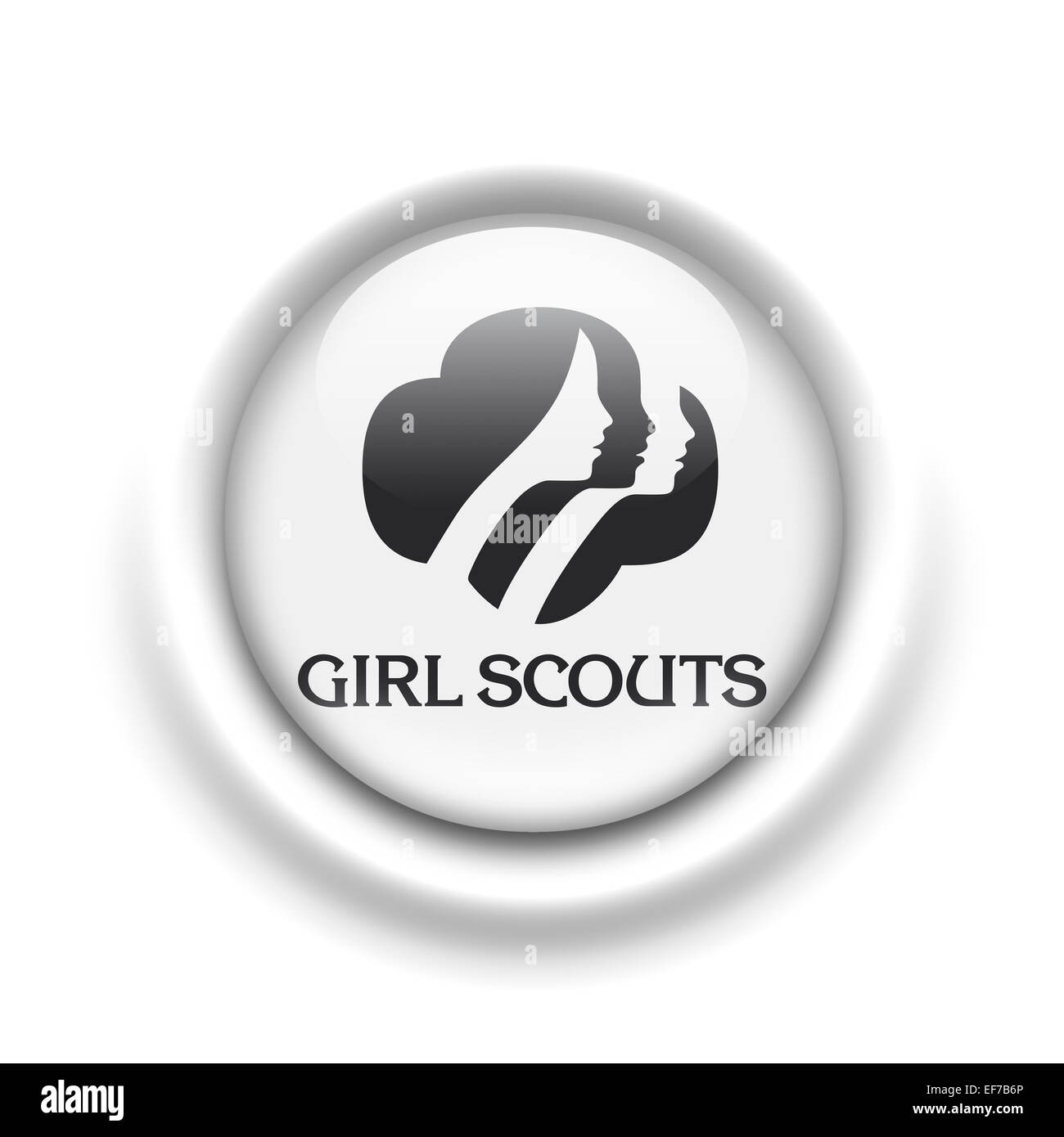 Girl Scouts logo flag icon emblem Stock Photo Alamy