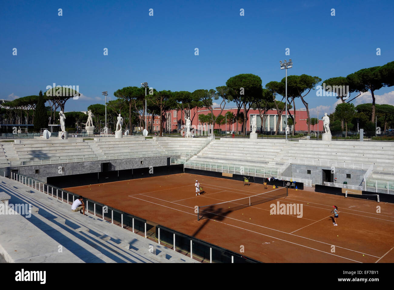 Tennis Courts Stadio dei Marmi Foro Italico Rome Italy Stock Photo - Alamy