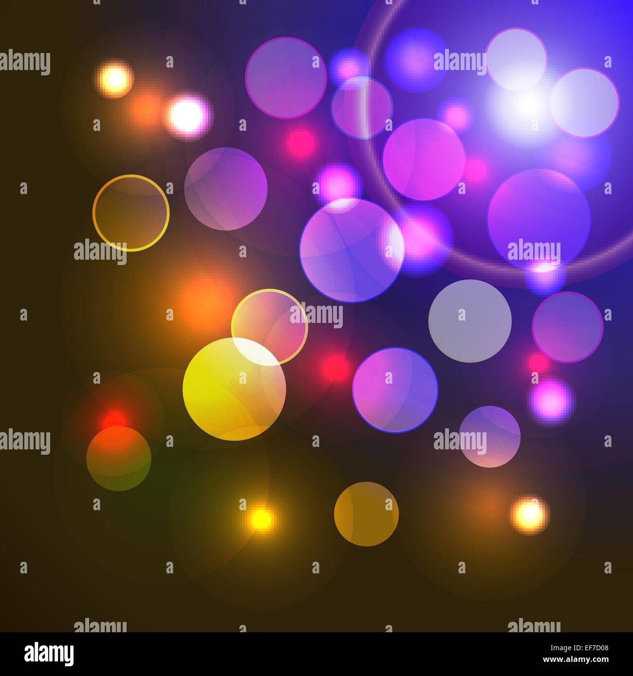 Vector abstract background with shiny blurred blue, yellow, pink