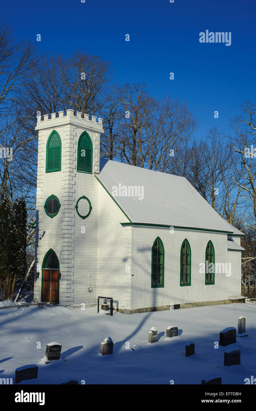white church Stock Photo
