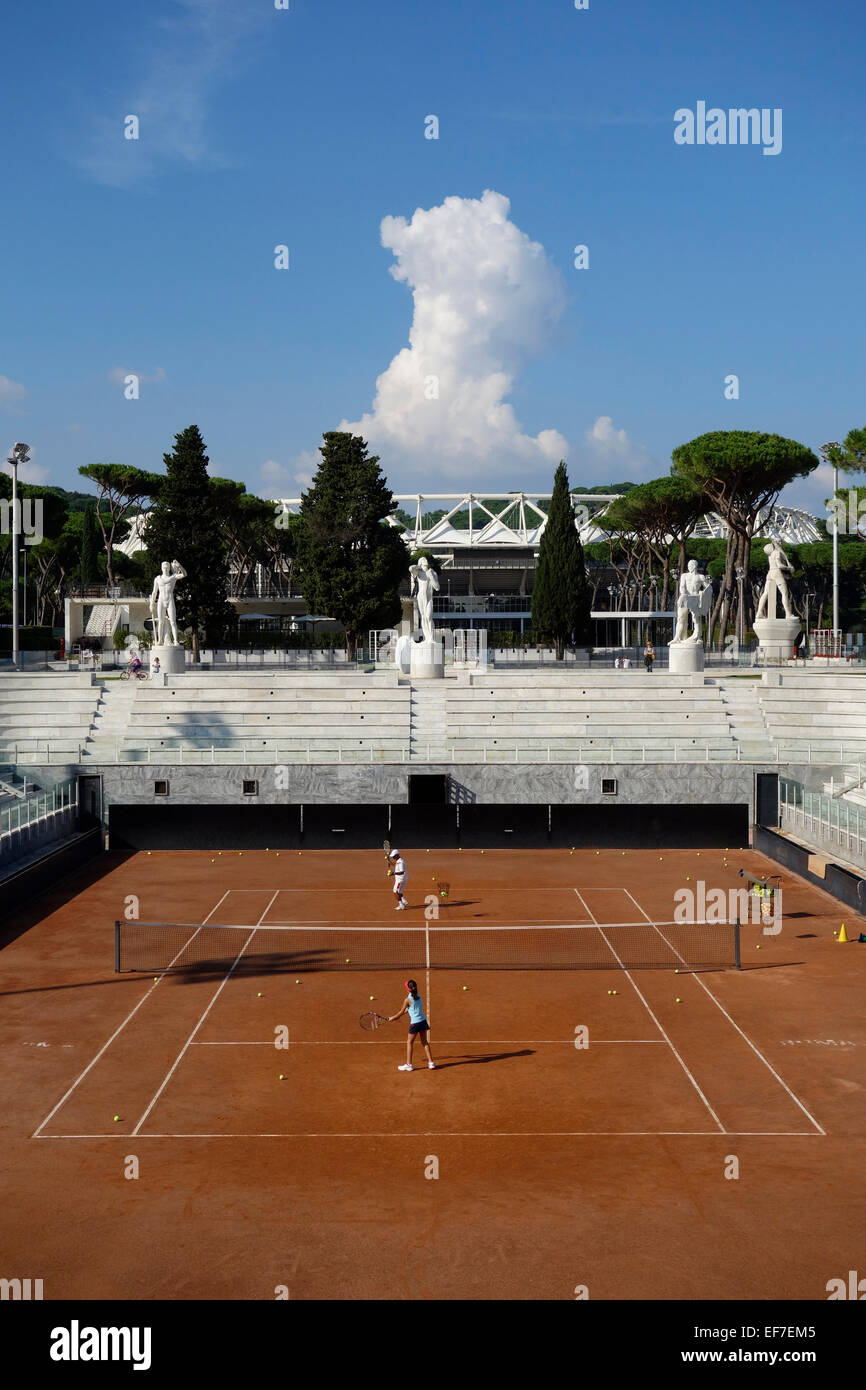 Tennis Courts Foro Italico Rome Italy Stock Photo - Alamy