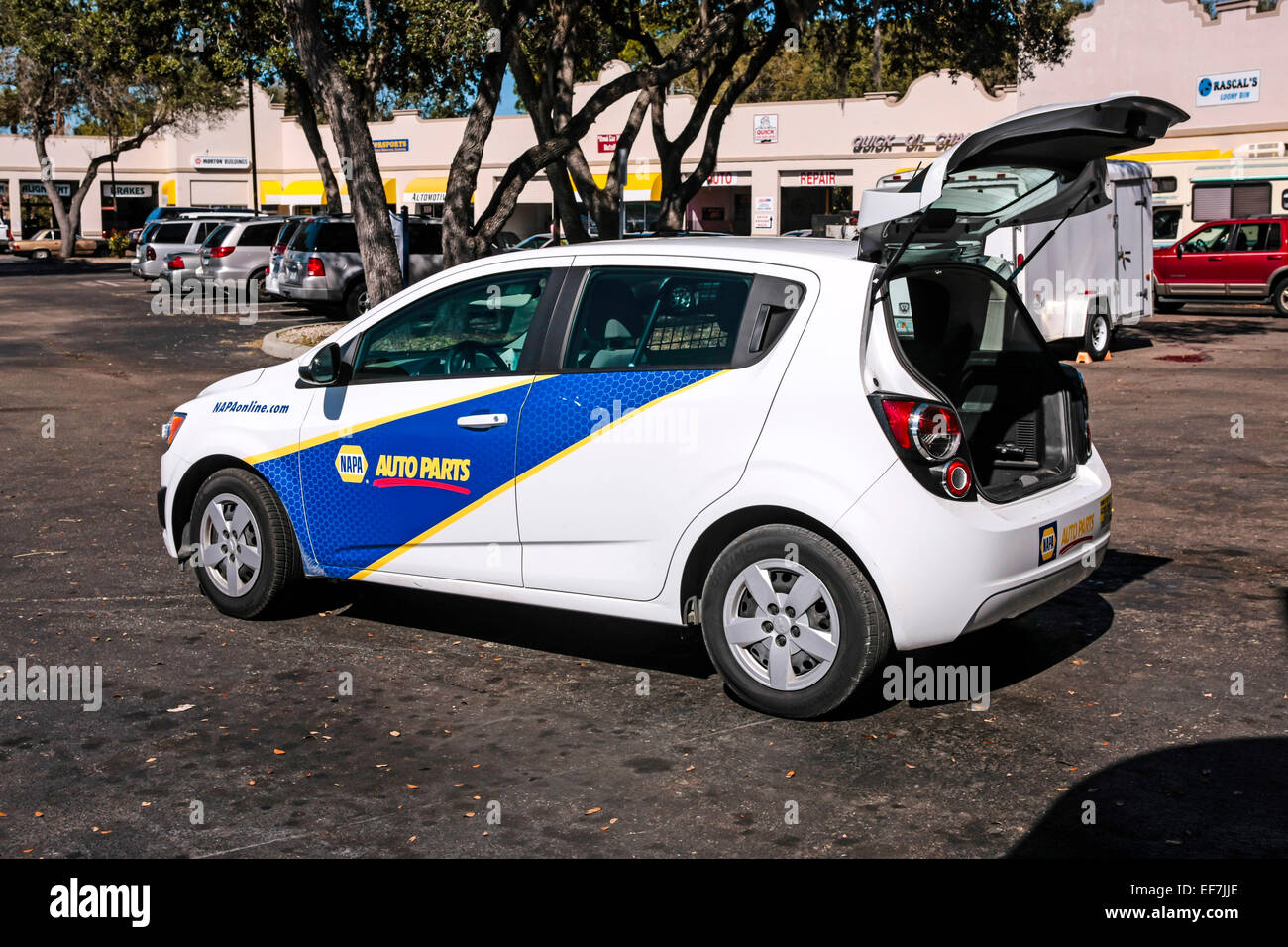 NAPA Auto Parts Courier vehicle A drop off service for automotive