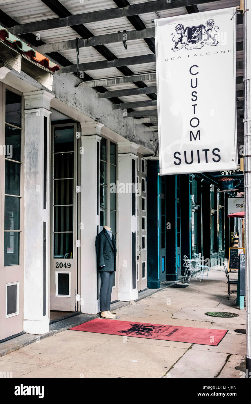 Outside luca falcone hand tailored hires stock photography and images