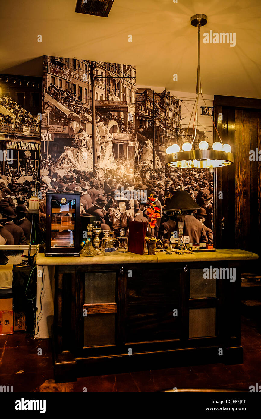 Inside Luca Falcone hand tailored mens suits store in New Orleans