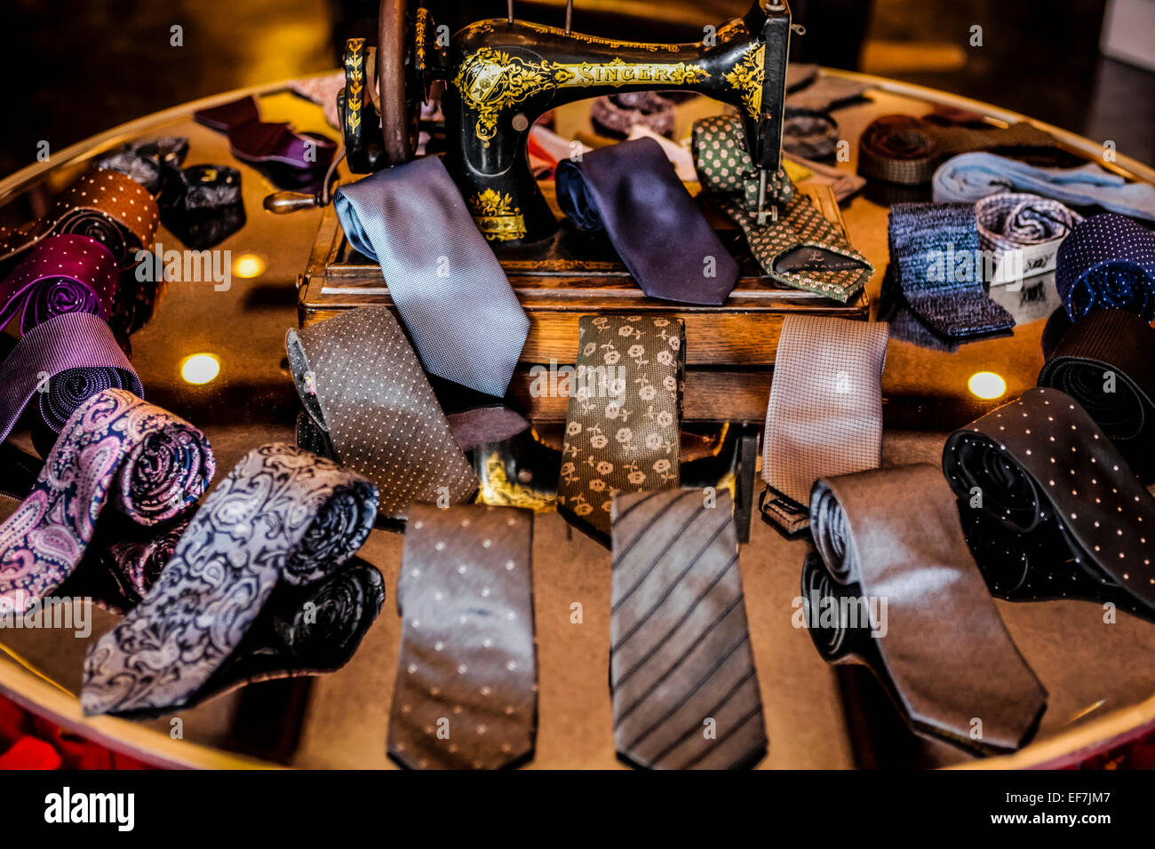 Inside Luca Falcone hand tailored mens suits store in New Orleans