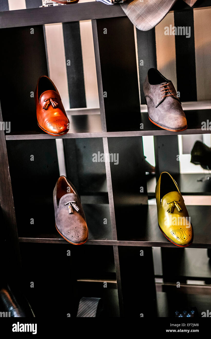 Inside Luca Falcone hand tailored mens suits store in New Orleans